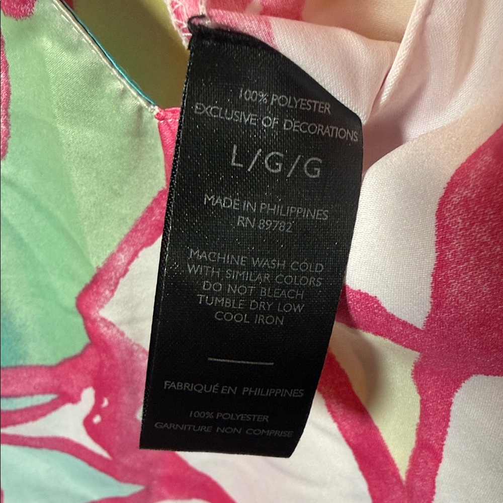 Natori Taisho Floral Slip Dress Large NWT‎ Satin Midi - Picture 7 of 9